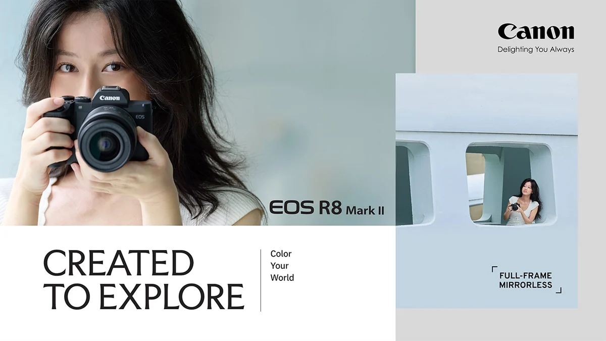 Canon EOS R8 Mark II ภาพ Hero ทางการจาก Canon