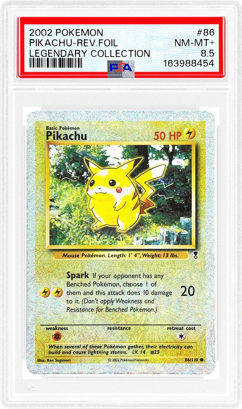 ตัวอย่างการ์ด Pokémon ในสแลบ PSA ใบที่ 2